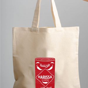 Tote Bag en Toile Harissa en serigraphie – Idéal pour Toutes vos Sorties